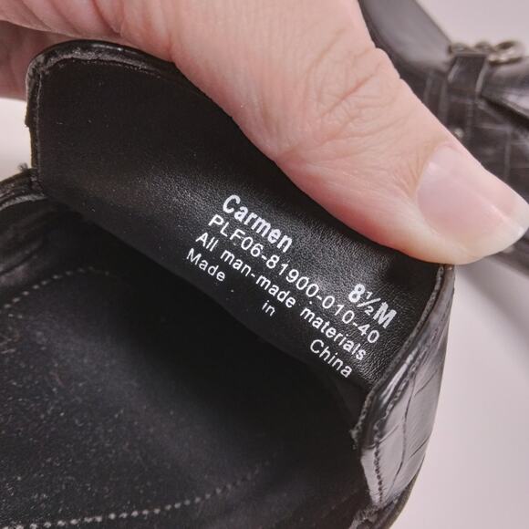 BareTraps Carmen Studded Heeled Mules Black size 8.5 - Picture 8 of 9